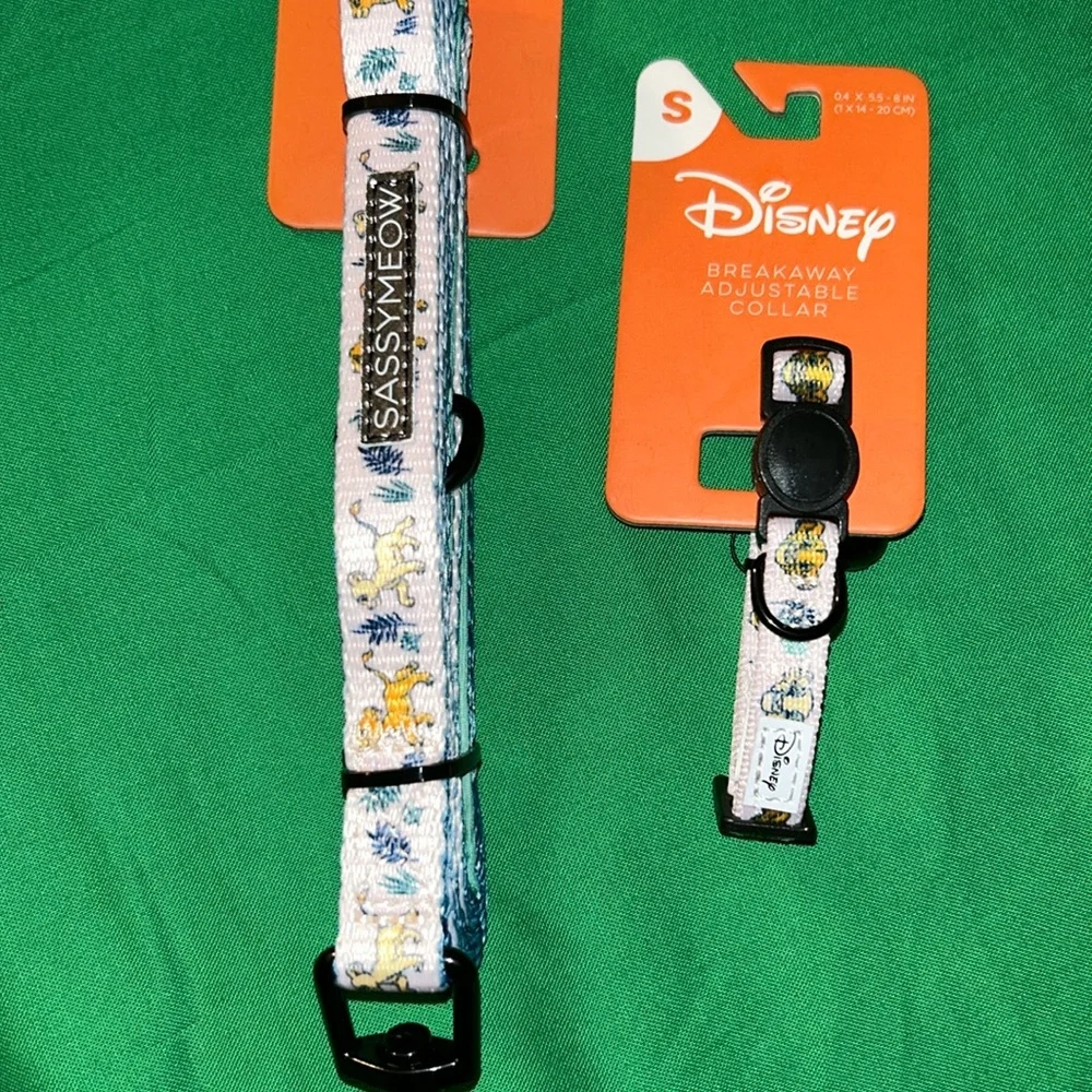 Sassy Meow Disney Lion King Cat Collar (S) and Matching Leash